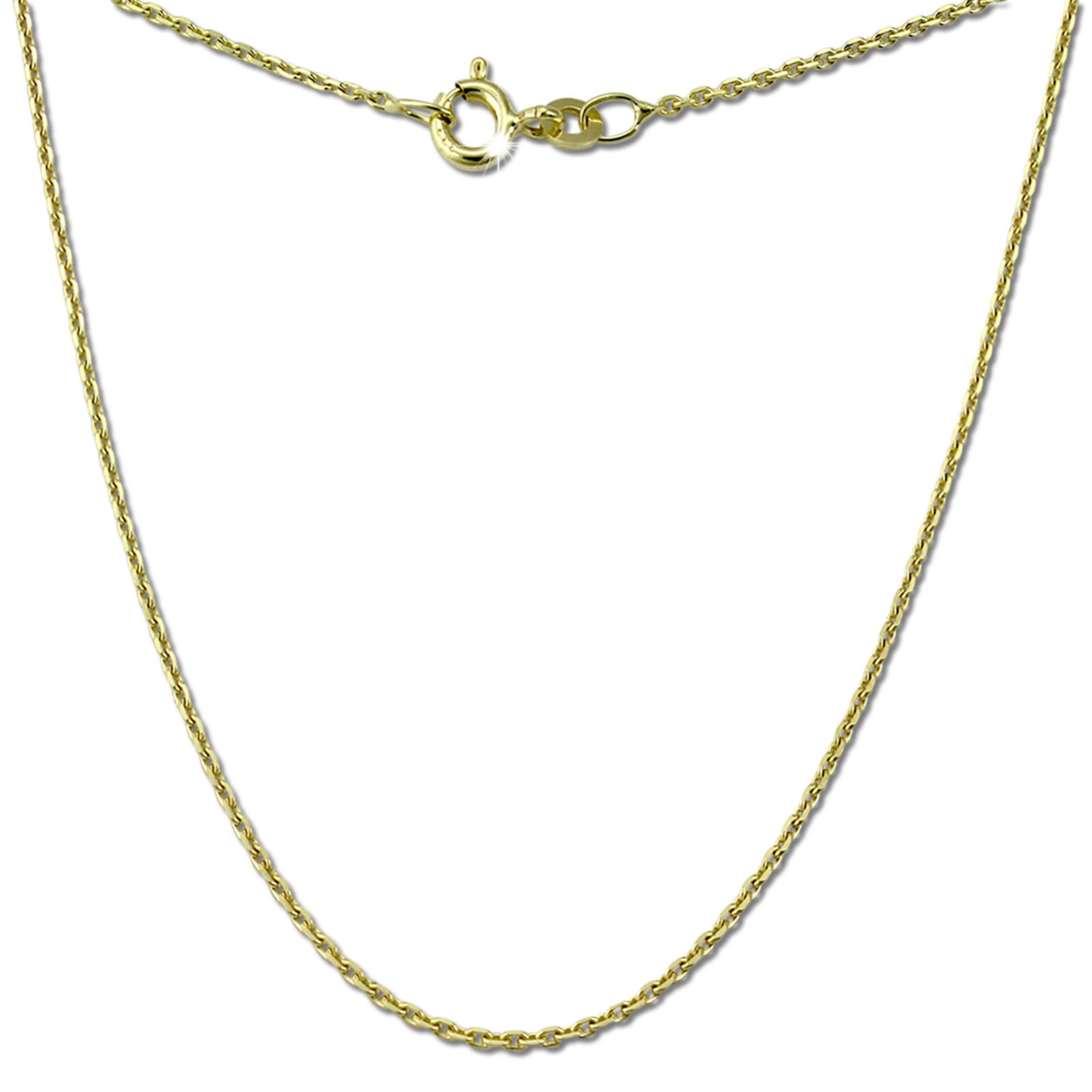 GoldDream Damen Colliers Halskette 40cm Gelbgold 8 Karat GDKB00340Y