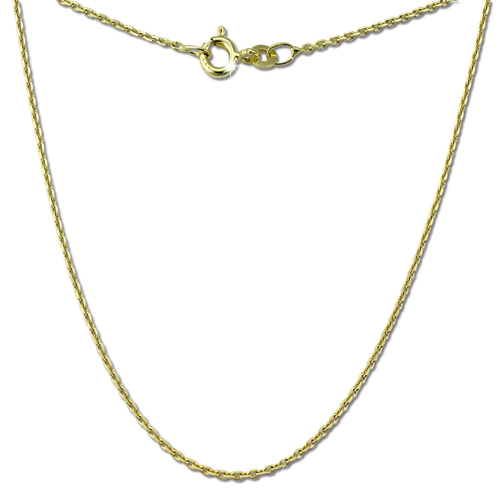 GoldDream Damen Colliers Halskette 50cm Gelbgold 8 Karat GDKB00350Y