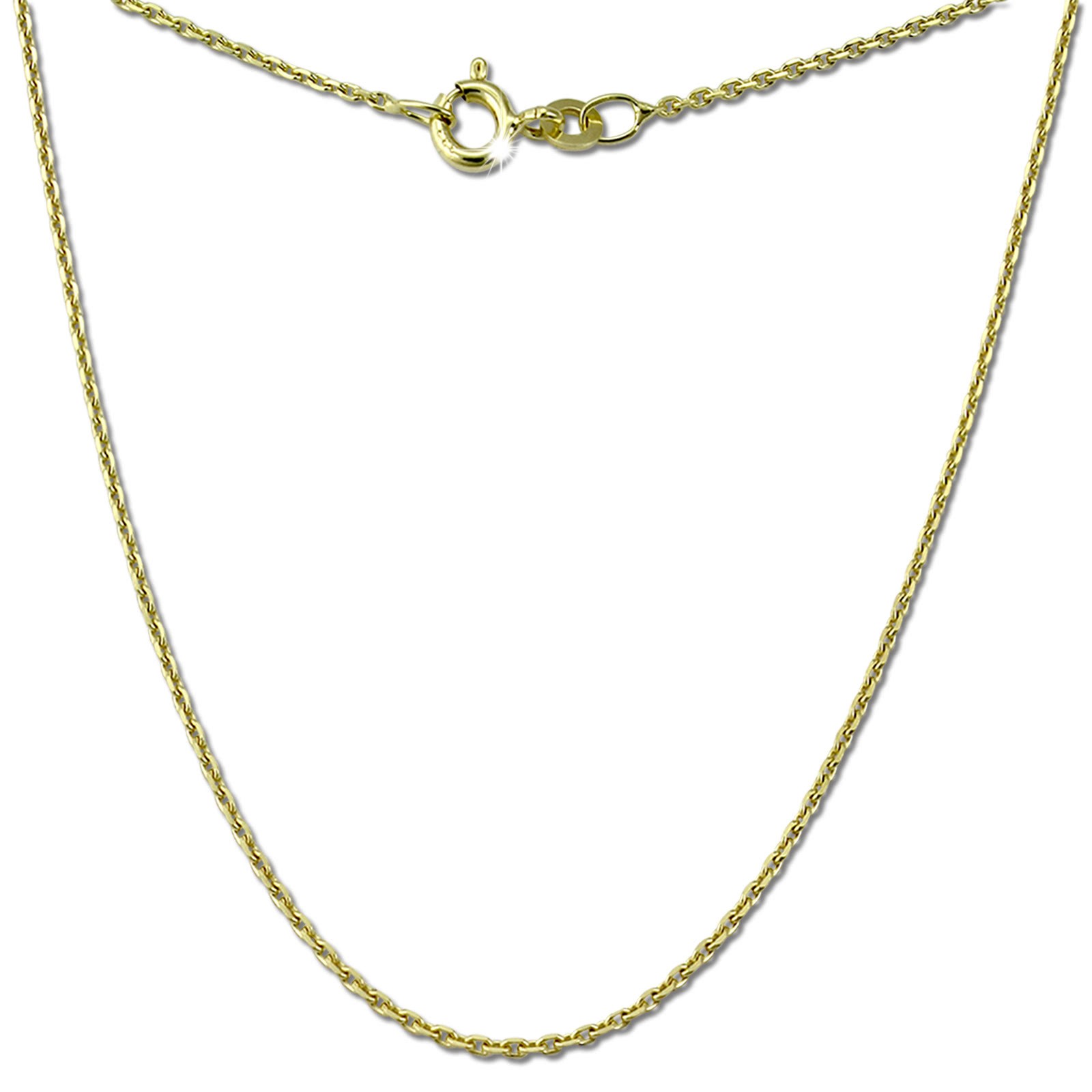 GoldDream Damen Colliers Halskette 60cm Gelbgold 8 Karat GDKB00360Y