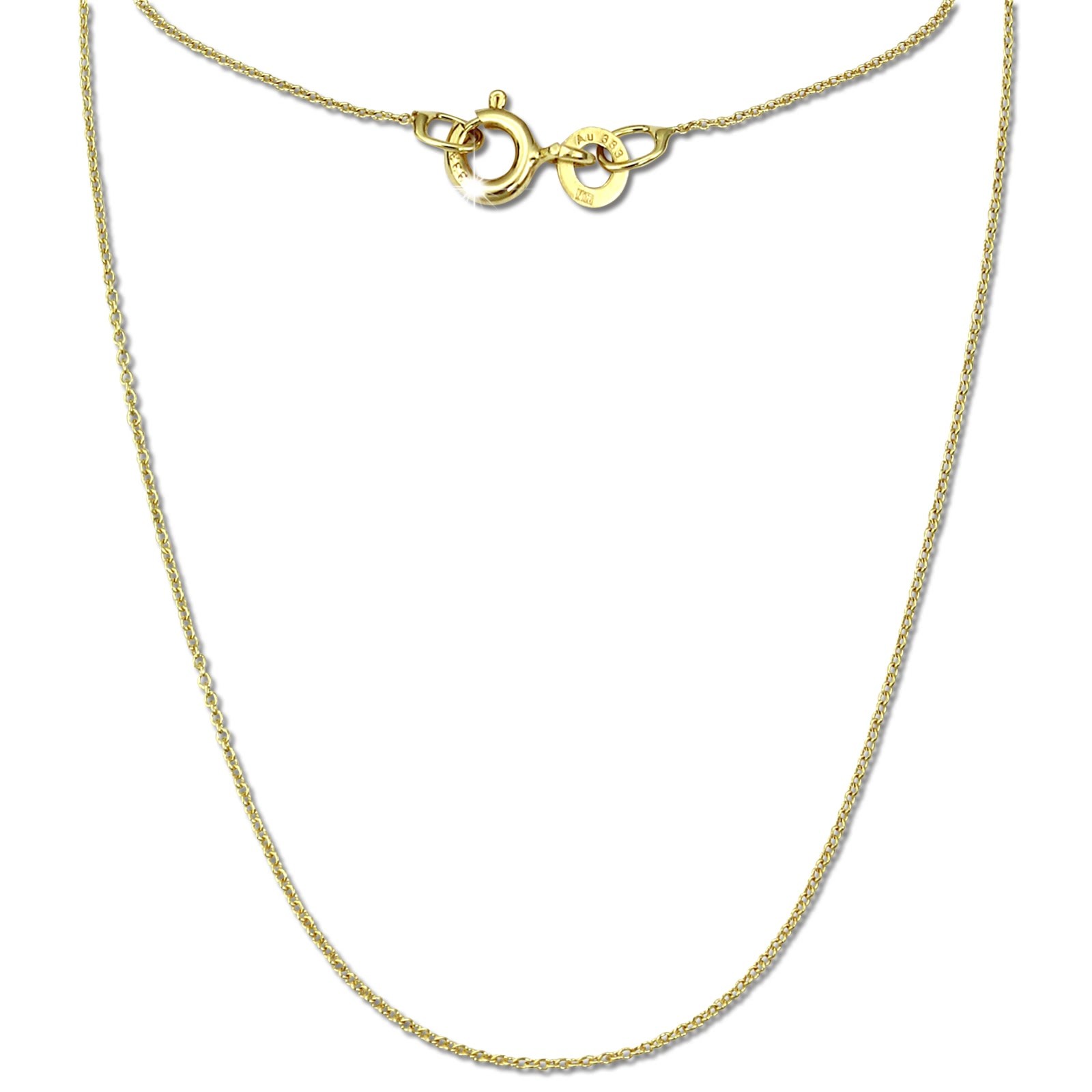 GoldDream Damen Colliers Halskette 40cm Gelbgold 8 Karat GDKB00540Y