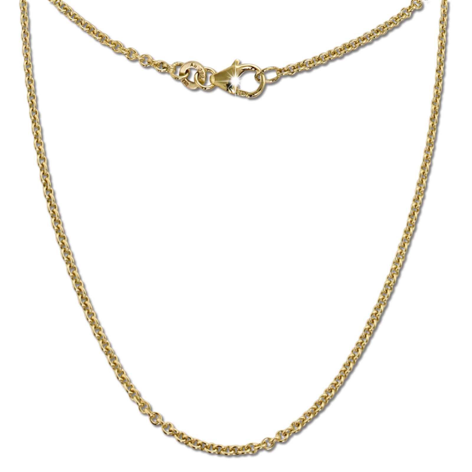 GoldDream Damen Colliers Halskette 45cm Gelbgold 8 Karat GDKB00645Y