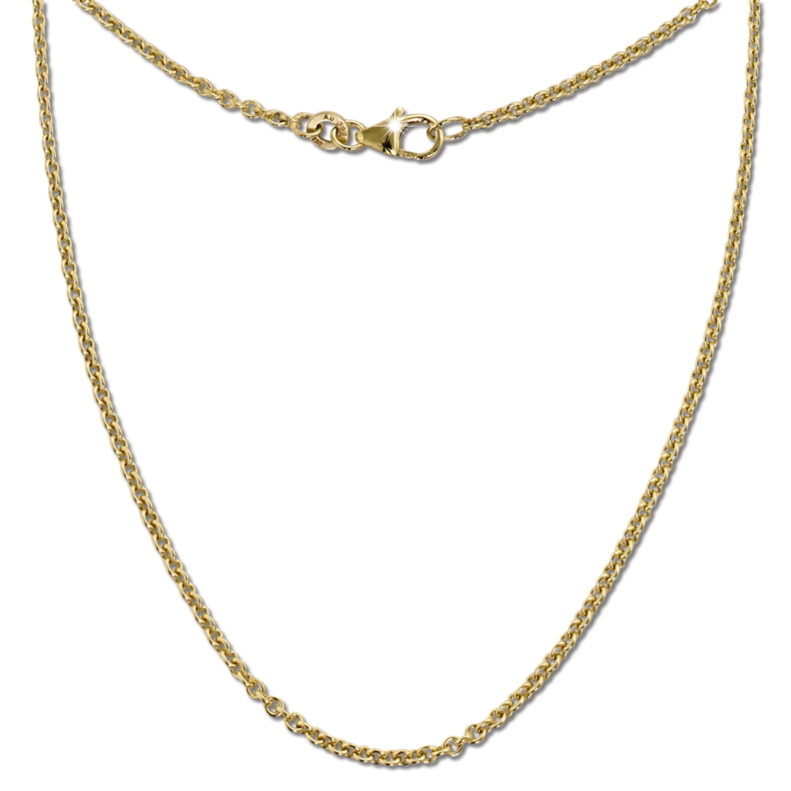 GoldDream Damen Colliers Halskette 70cm Gelbgold 8 Karat GDKB00670Y