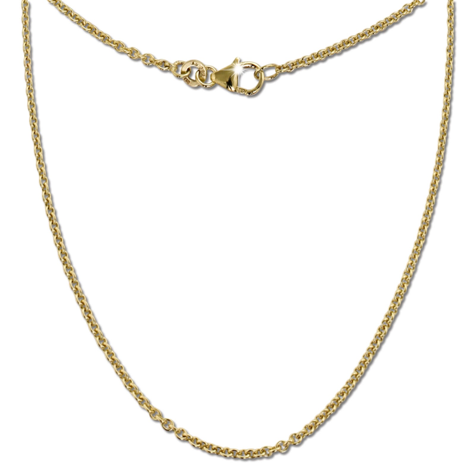 GoldDream Damen Colliers Halskette 80cm Gelbgold 8 Karat GDKB00680Y