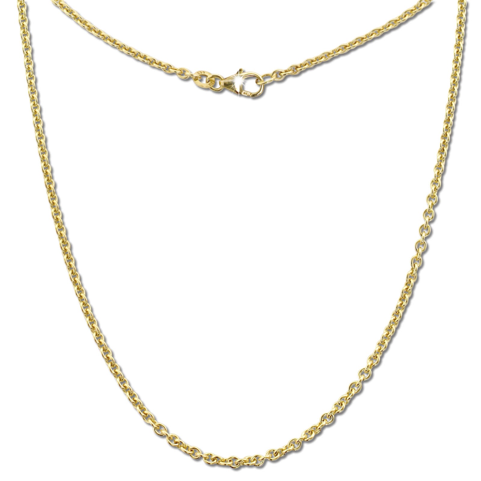 GoldDream Damen Colliers Halskette 38cm Gelbgold 8 Karat GDKB00838Y