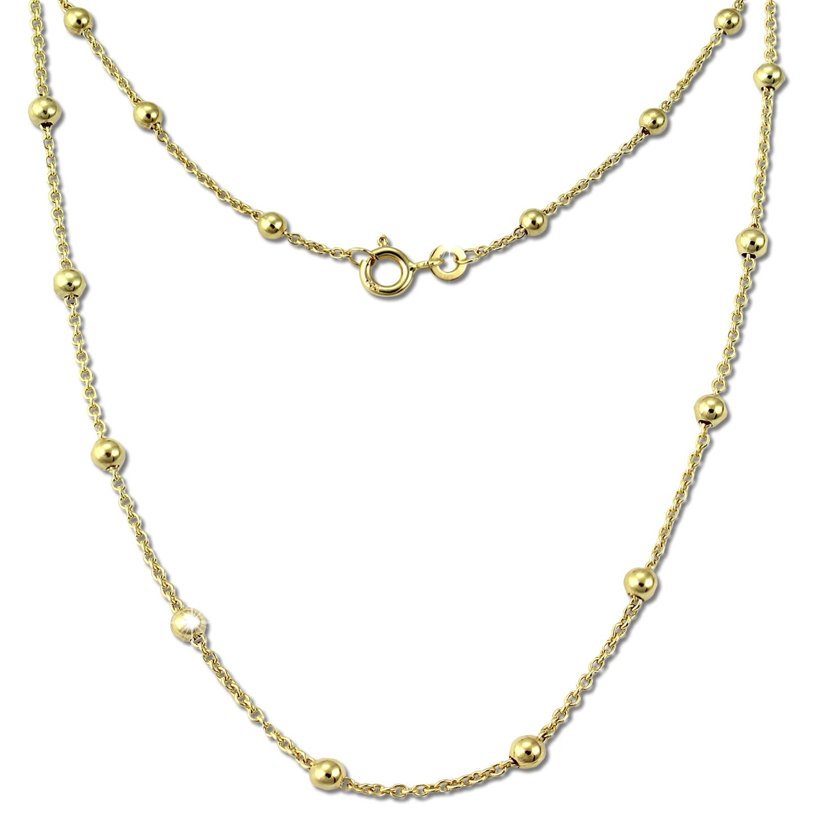GoldDream Damen Colliers Halskette 50cm Gelbgold 8 Karat GDKB00950Y