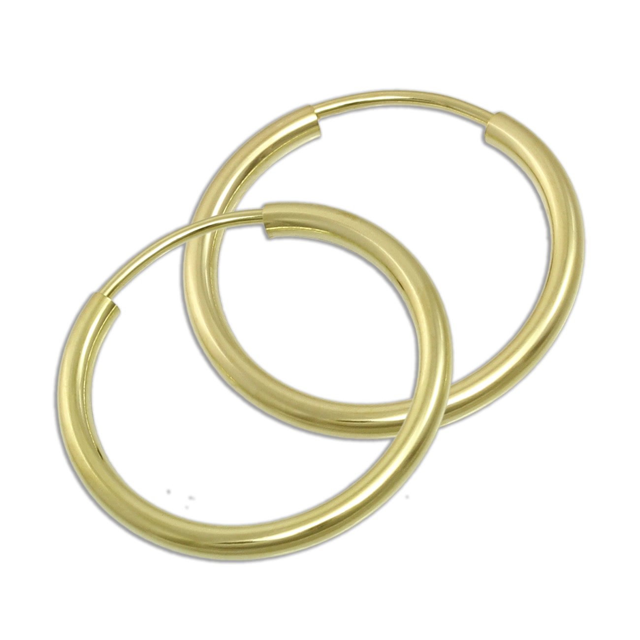 GoldDream Creole Simply 20mm Ohrring 333 Gelbgold Echtschmuck GDO0002Y