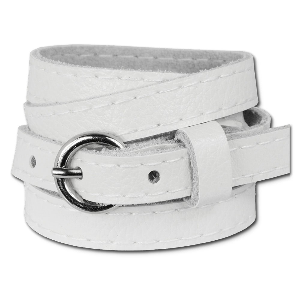 SilberDream Lederarmband weiß unisex Leder Armband LAC560W