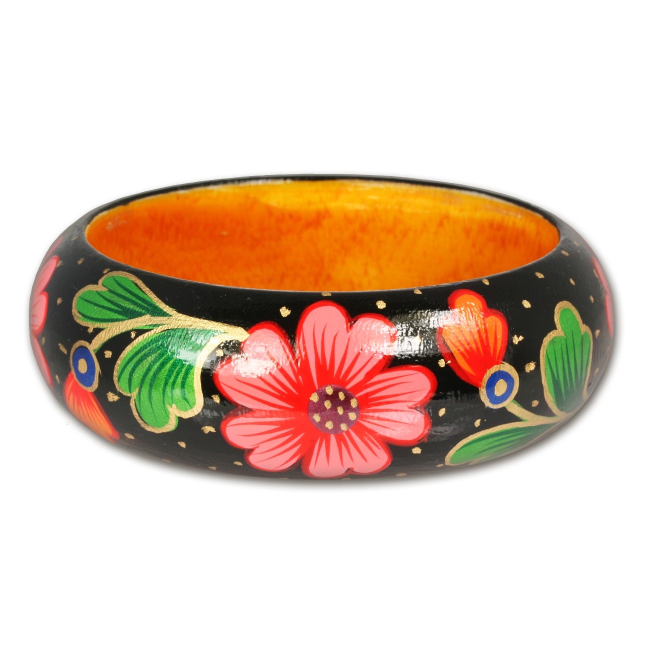 SilberDream Holzarmreif Flower Damen Armreifen RAV398S