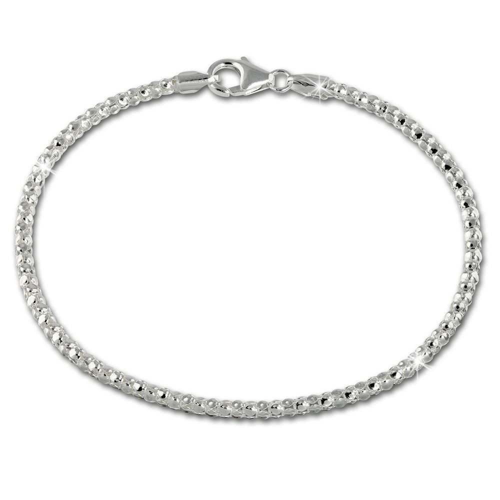 SilberDream Armband Himbeerkette 925er Sterling Silber Damen 20cm SDA2170J