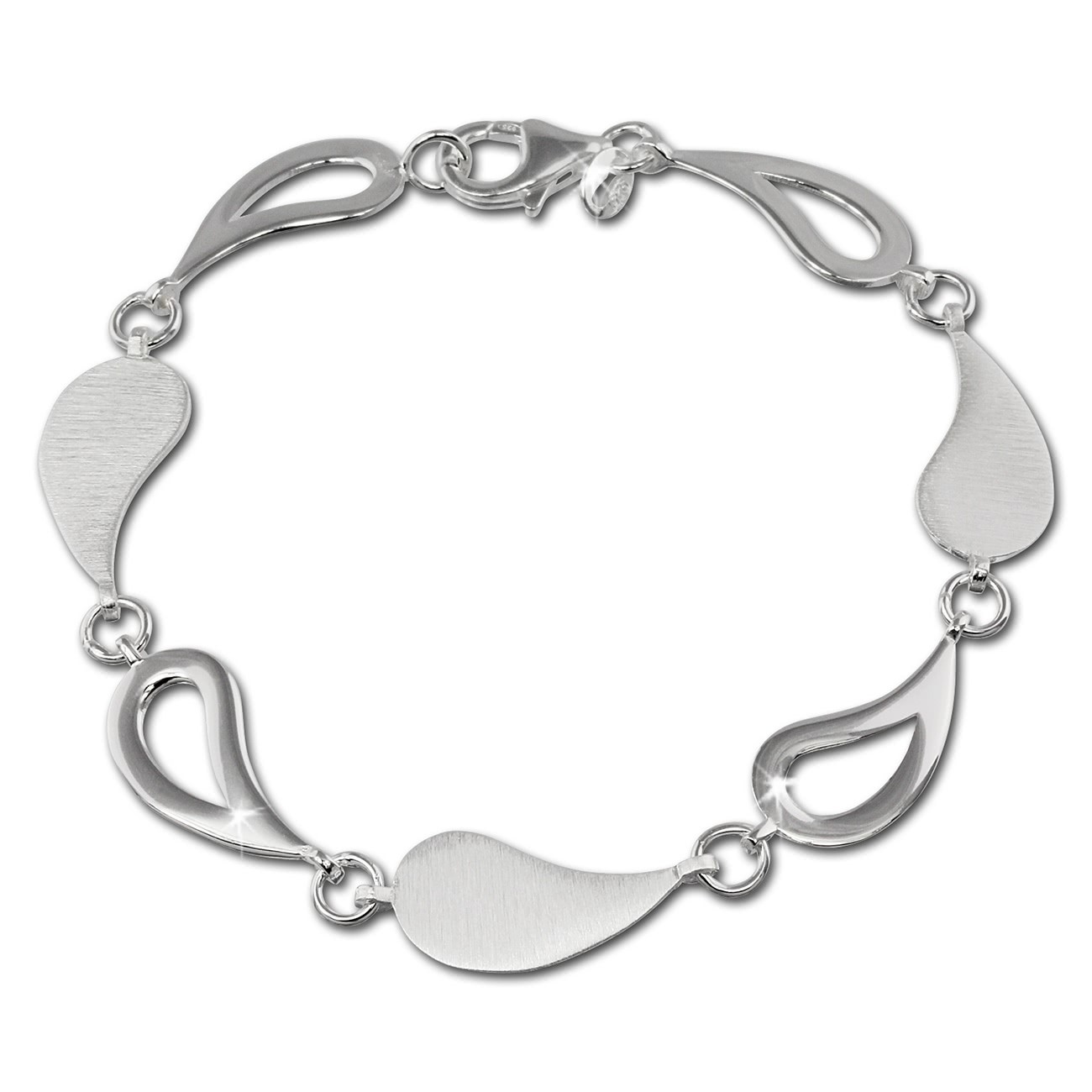 SilberDream Armband Träne 925 Sterling Silber Damen 18,5cm SDA415