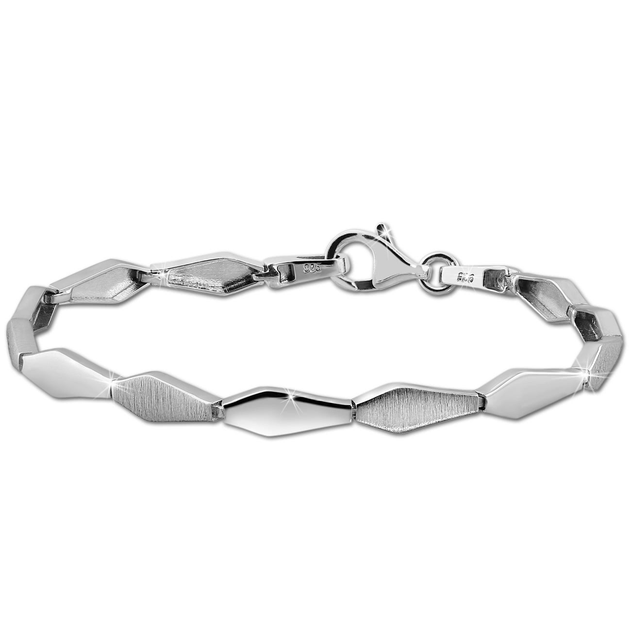 SilberDream Armband Fantasie 925 Sterling Silber 19cm Silberarmband SDA468J