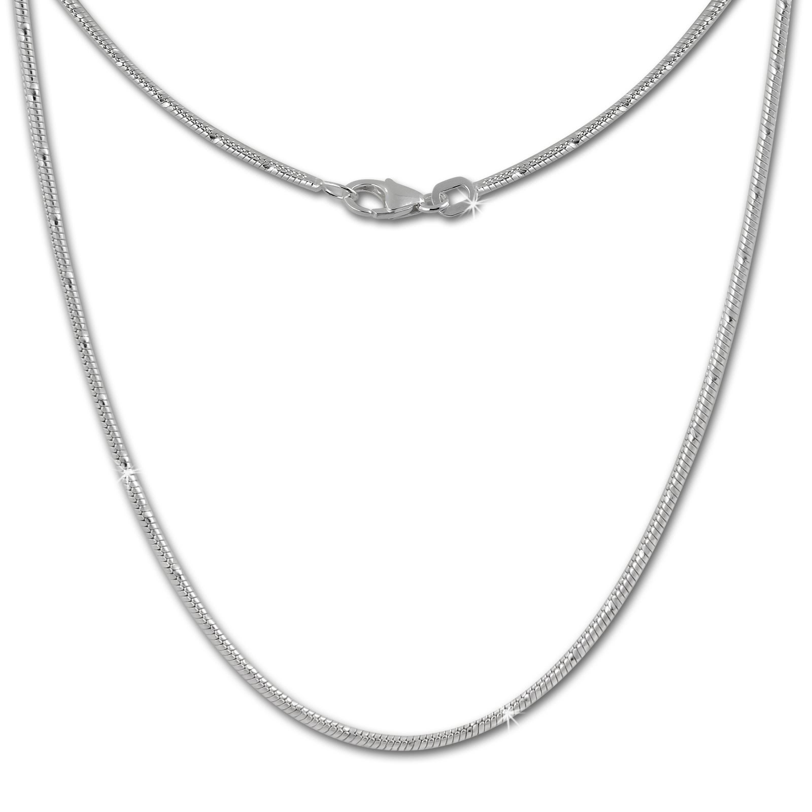 SilberDream Schlangenkette 925er Silber Halskette 70cm Kette SDK21070