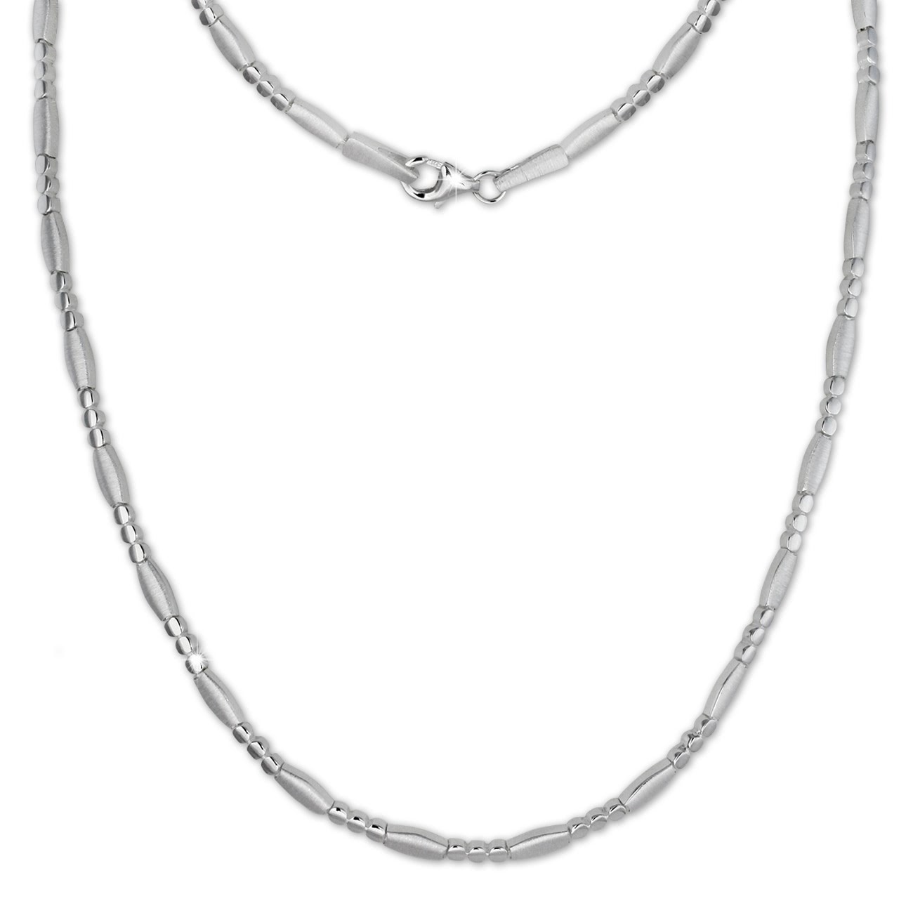 SilberDream Collier Kette Glamour 925er Silber 45,5cm Damen Kette SDK443J