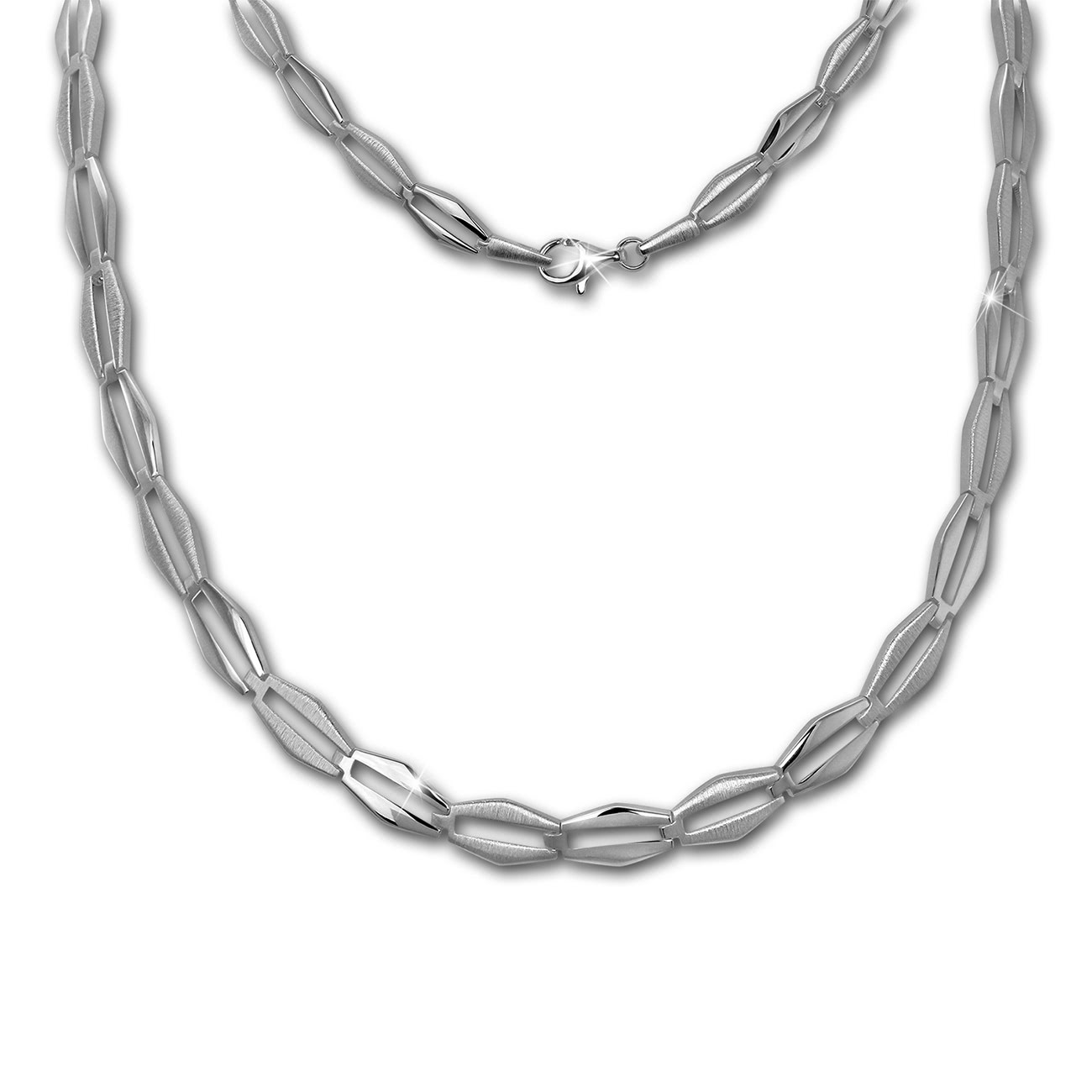 SilberDream Collier Kette Raute 925 Sterling Silber 44,5cm Halskette SDK459J