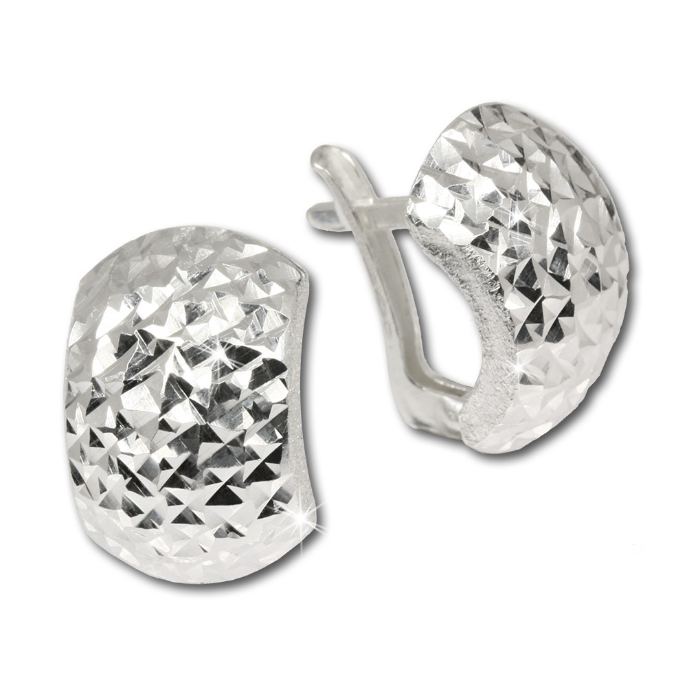 SilberDream Ohrring Glamour diamantiert 925 Silber Ohrstecker SDO315