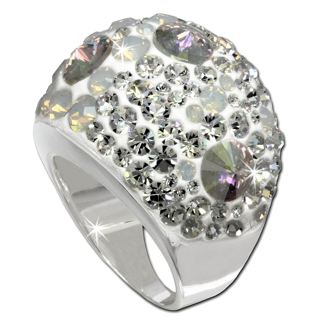 SilberDream Ring Glamour Zirkonia Gr.18 925er Silber SDR014W8