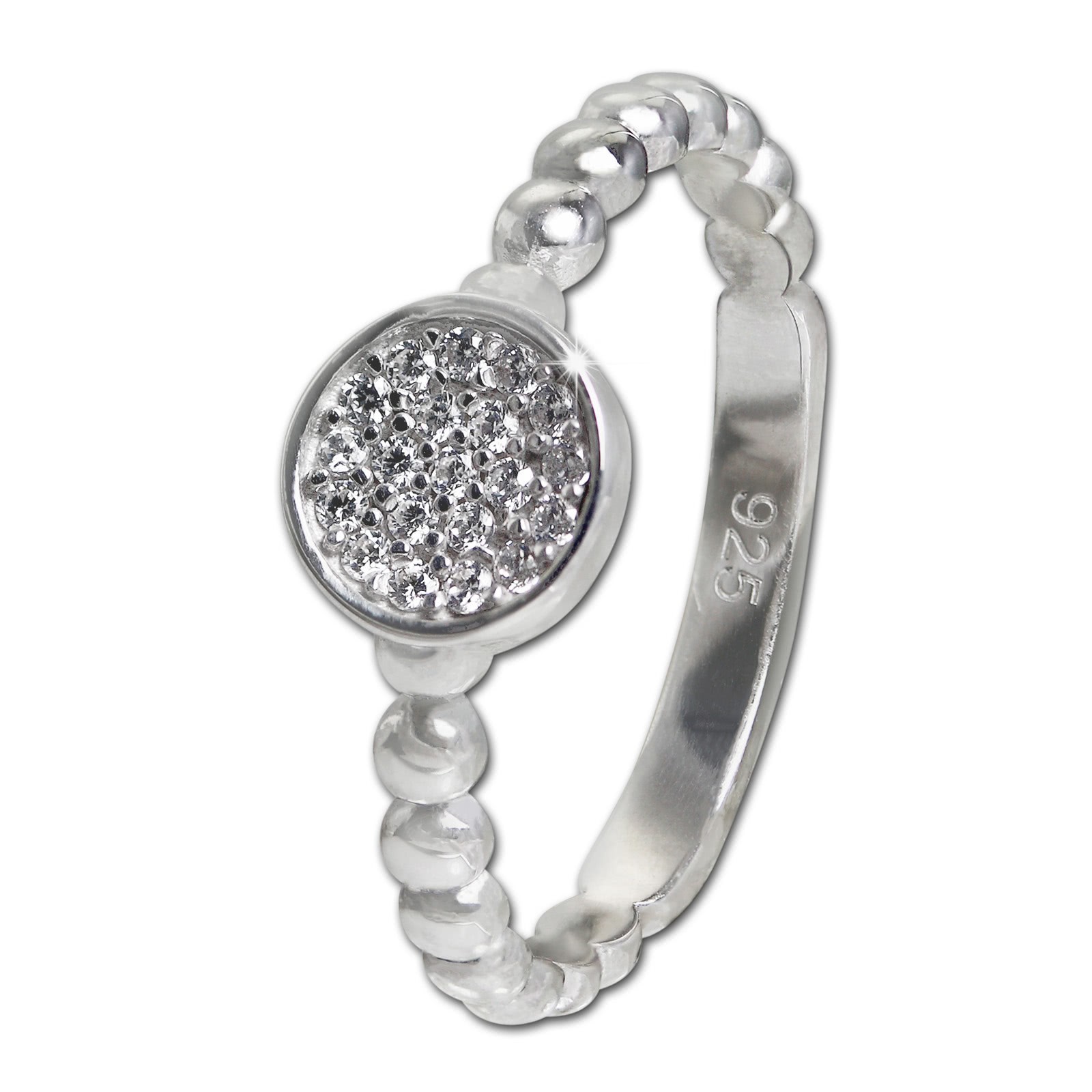 SilberDream Ring Zirkonia-Kreis weiß Gr.56 aus 925er Silber SDR408W56