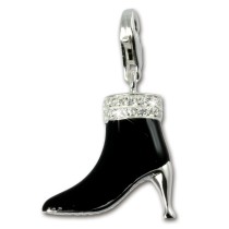 SilberDream 925 Silber Charm Stiefel Armband Anhänger FC247S