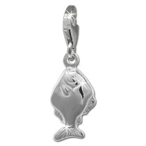 SilberDream Charm Fisch 925er Silber Armband Anhänger FC866J