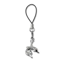 SilberDream Silber Charm Delfin Handy Strap Anhänger FCA015