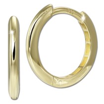 GoldDream Creole Shine 15mm Ohrring 333er Gelbgold Echtschmuck GDO5698Y