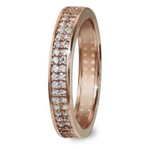 GoldDream Gold Ring Gr.56 Zirkonia weiß 333er Rosegold GDR514E56