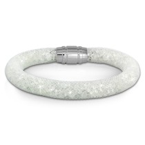 SilberDream Glitzerarmband Minikristalle weiß 20cm Armband Damen SDA050W0