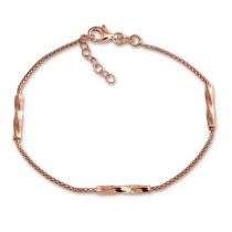 SilberDream Armband 925 Sterling Silber rosévergoldet Damen 18cm - 21cm SDA1168E