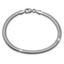 SilberDream Armband Schlangenkette 19cm oval 925 Silber Damen SDA2309J