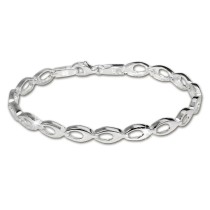 SilberDream Armband oval offen 925 Silber 19cm Silberarmband SDA401