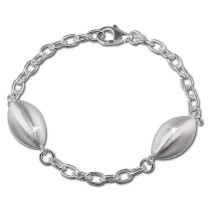 SilberDream Armband Ellipse groß 925 Sterling Silber 19cm Damen SDA421