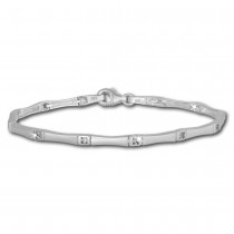 SilberDream Armband Zirkonia weiß 925er Sterling Silber 19cm Damen SDA436W