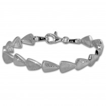 SilberDream Armband Dreicke Zirkonia weiß 925er Silber 18,7cm Damen SDA457W