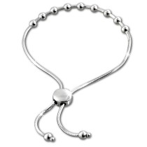 SilberDream Armband Kugelkette Zugverschluss 925er Silber Damen SDA7002J