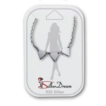 SilberDream Fußkette Dreiecke 25cm 925 Sterling Silber SDF5205J