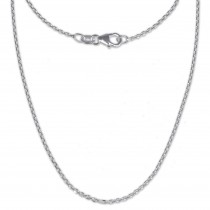 SilberDream Ankerkette fein 925er Silber Halskette 50cm Kette SDK21150