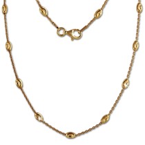 SilberDream Kette Glamour vergoldet 925 Silber 45cm Damen Kette SDK26245Y