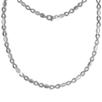 SilberDream Collier Infinite 925 Silber glanz matt 44cm Kette Damen SDK4802M