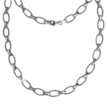 SilberDream Collier Style 925 Silber glanz matt 45cm Kette Damen SDK4803M