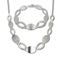 SilberDream Schmuck Set Grazie Collier & Armband 925 Silber SDS408