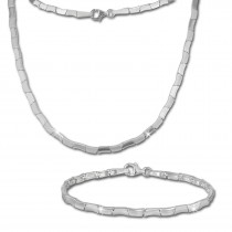 SilberDream Schmuck Set Design Collier & Armband Damen 925 Silber SDS427
