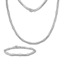 SilberDream Schmuck Set Glamour Collier & Armband Damen 925 Silber SDS443J