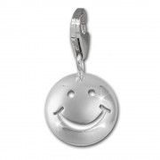SilberDream Charm Smiley 925er Silber Armband Anhänger FC3148