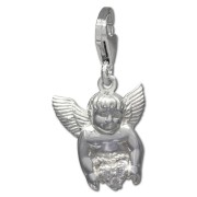 SilberDream Charm Engel mit Herz 925 Silber Armband Anhänger FC734W