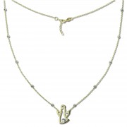 GoldDream Damen Colliers Halskette Engel 43-45cm Gelbgold 8 Karat GDK50445T