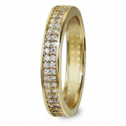 GoldDream Gold Ring Gr.54 Zirkonia weiß 333er Gelbgold GDR514Y54