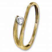 GoldDream Gold Ring New Zirkonia Gr.60 333er Gelbgold GDR528Y60