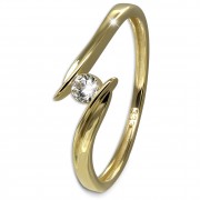 GoldDream Gold Ring Klassik Gr.58 333er Gelbgold GDR553Y58