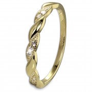 GoldDream Gold Ring Wave Gr.56 333er Gelbgold GDR555Y56