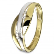 GoldDream Gold Ring Bicolor Gr.54 333er Gelbgold GDR558T54